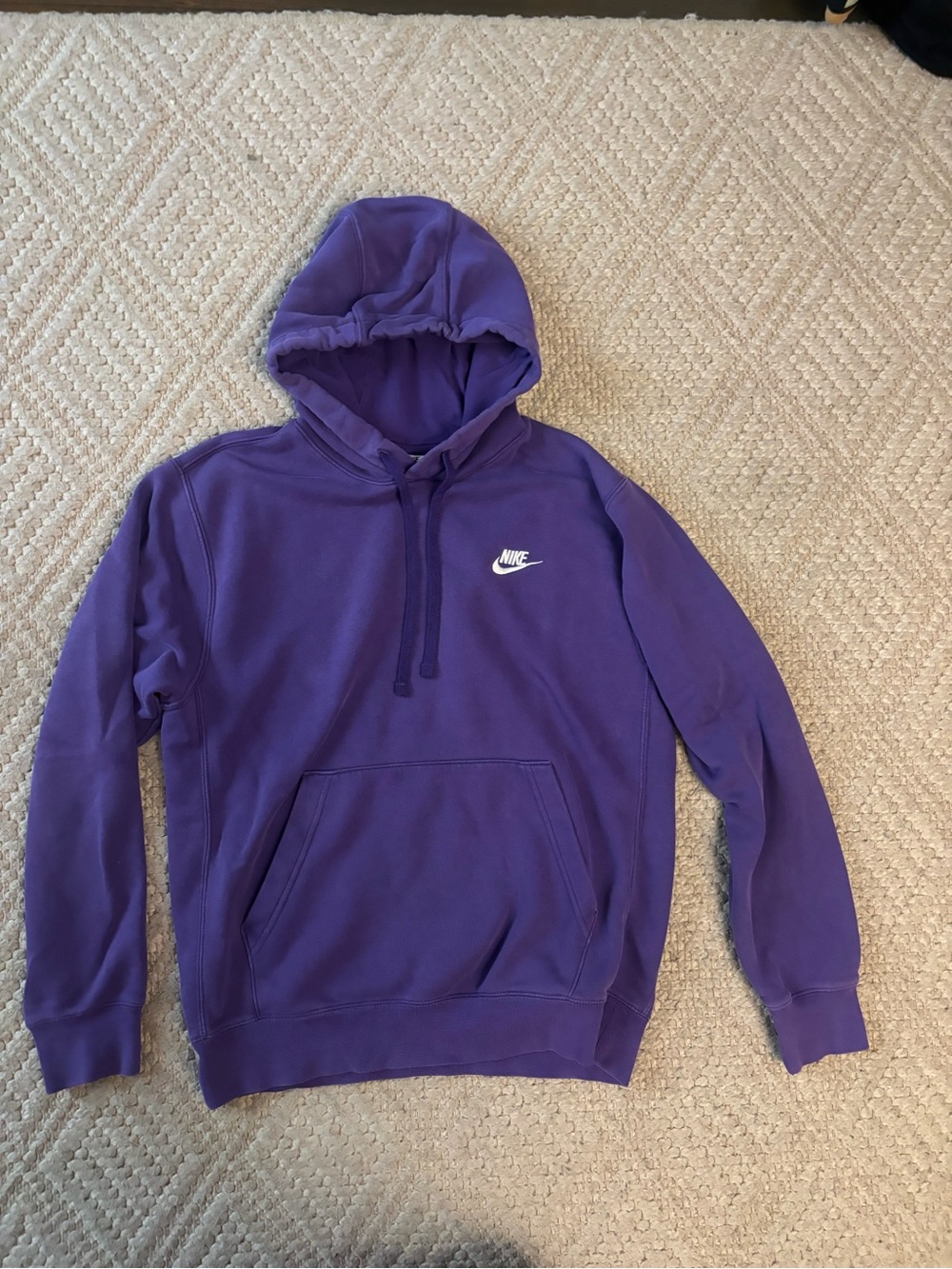 Nike Purple Hoodie with White Swoosh
